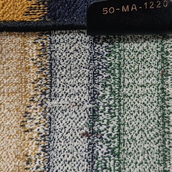 Dior Large Multicolor Striped Book Canvas Tote - Picture 8 of 9